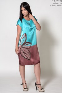 Платье шёлковое купить в интернет магазине Сатис